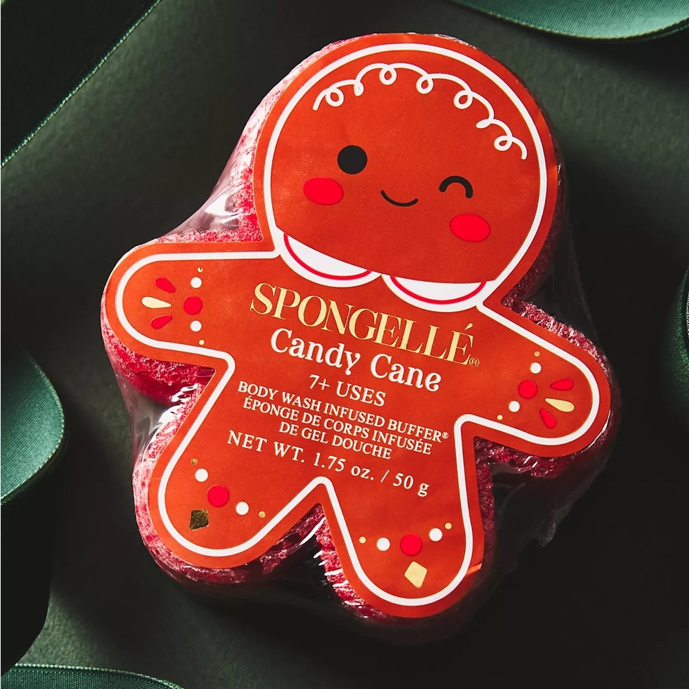 Spongellé Candy Cane Body Wash Infused Buffer